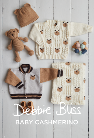Bobble Bunny Baby Blanket (Afghan) in Debbie Bliss Cashmerino Aran